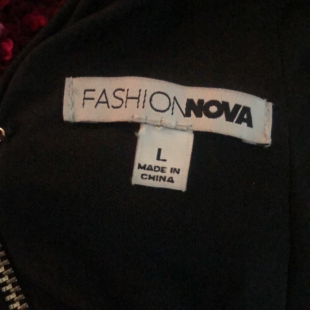 Fashion nova size large Rachel Sequin Mini Dress - Wine - Picture 7 of 7